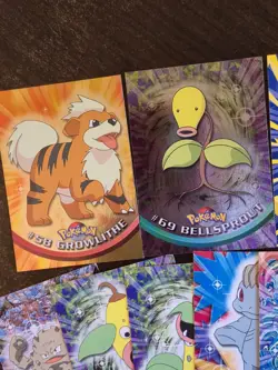 Vintage Topps Pokemon 25 Card Lot (2 foils) All Blue Label First Edition - Image 2