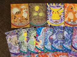 Vintage Topps Pokemon 25 Card Lot (2 foils) All Blue Label First Edition - Image 3
