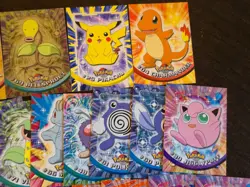 Vintage Topps Pokemon 25 Card Lot (2 foils) All Blue Label First Edition - Image 4
