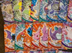 Vintage Topps Pokemon 25 Card Lot (2 foils) All Blue Label First Edition - Image 5