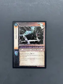*FOIL* GOBLIN SCIMITAR (1C180) LORD OF THE RINGS TRADING CARD GAME - Image 1