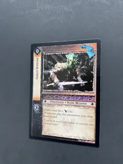 *FOIL* GOBLIN SCIMITAR (1C180) LORD OF THE RINGS TRADING CARD GAME - Image 3