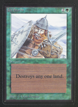 Ice Storm Beta MTG Card Magic: the Gathering 1993 - Image 1