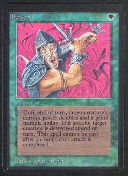 Berserk Beta MTG Card Magic: the Gathering 1993 - Image 1