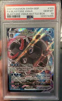 Blastoise VMAX SWSH103 SWSH: Sword & Shield Promo Cards Holo - Image 1