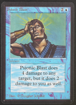 Psionic Blast Beta MTG Card Magic: the Gathering 1993 - Image 1
