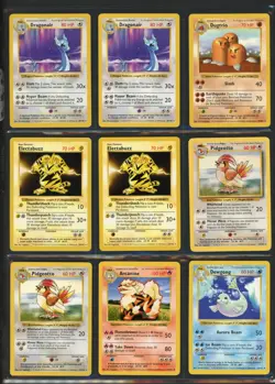 Pokemon Cards - Part Complete Shadowless Base Set 102 - 63 Cards - Image 1
