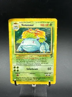 Pokemon TCG Venusaur Base Set 2 Holo Unlimited Rare Card 18/130 DMG - Image 1