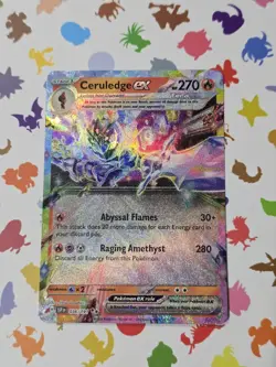 Pokemon TCG Surging Sparks Ceruledge EX Double Rare Card 36/191 NM Condition - Image 1
