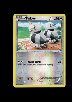 Pokemon 2012 Light Play Pidove Boundaries Crossed REVERSE 123/149 Card - Image 1