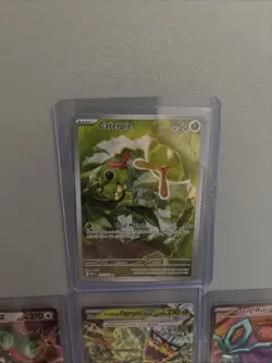 7 Card Pokemon Lot EX Illustration Rare Caterpie 172/165 Scarlet And Violet - Image 2
