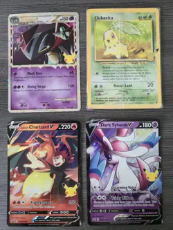 Pokemon TCG - Celebrations 4 x Oversized Jumbo Cards incl Sylveon & Charizard - Image 1