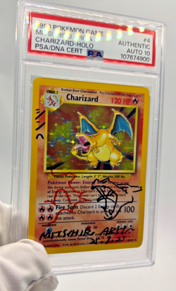 Pokemon Cards PSA Authentic Auto 10 Charizard 4/102 Base Mitsuhiro Arita Signed - Image 4