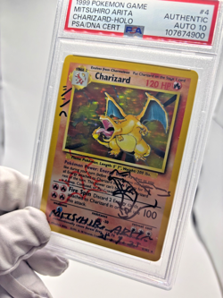 Pokemon Cards PSA Authentic Auto 10 Charizard 4/102 Base Mitsuhiro Arita Signed - Image 5