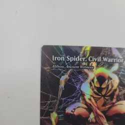 MTG Marvel Universe IRON SPIDER, CIVIL WARRIOR Borderless Foil NM (0033) - Image 2