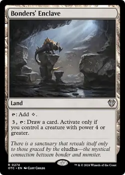 BONDERS' ENCLAVE mtg NM-M Commander Outlaws of Thunder Junction Rare - Image 1