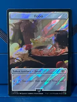 MTG LTR Tentacle // Food (0023) Double-Sided Token (Surge Foil) - Image 2