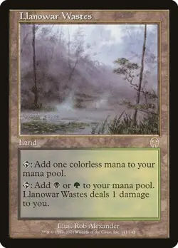 Llanowar Wastes Apocalypse MP MTG - Image 1