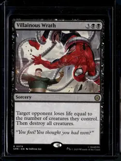 Villainous Wrath - 74 - SPM - NM - MTG Magic the Gathering - Image 1