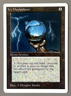 Vintage MTG Icy Manipulator from Unlimited Edition - Lightly Played (Excellent) - Image 1