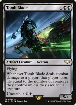 TOMB BLADE mtg NM-M Warhammer 40K Commander 1 Rare - Image 1
