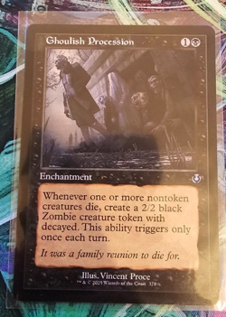 MTG - Ghoulish Procession - Innistrad Remastered - Retro Frame - MTG - Image 1