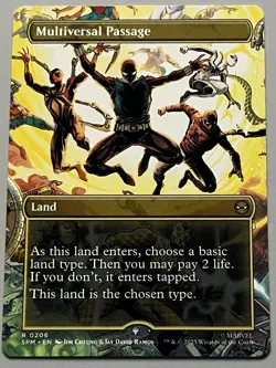 MTG Marvel’s Spider-Man Multiversal Passage Land RARE REGULAR #0206 - Image 1