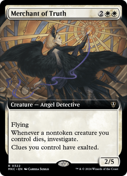 Merchant of Truth (Extended Art) [Murders at Karlov Manor Commander] Magic MTG - Image 1