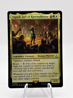 Sigurd, Jarl of Ravensthorpe 0066 Foil Universes Beyond: Assassin's Creed MTG NM - Image 1