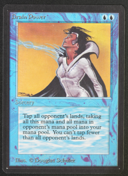 Drain Power Beta MTG Card Magic: the Gathering 1993 - Image 1