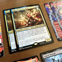 Magic The Gathering Spider-Man 13 Card Lot Anti Venom Kraven Mysterio JJJ - Image 3