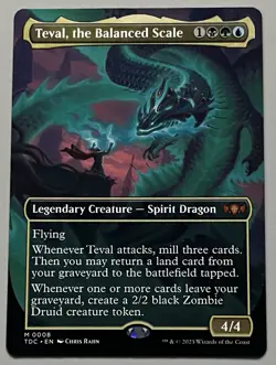 MTG Tarkir: Dragonstorm Commander Teval Legendary Creature MYTHIC REGULAR #0008 - Image 1