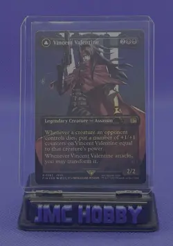 Magic The Gathering Final Fantasy Vincent Valentine Rare (Borderless Foil) #383 - Image 1