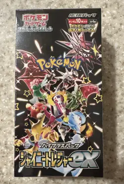 Pokemon - SHINY TREASURE EX Booster Box Japanese SV4a New SEALED w/Shrink Wrap - Image 1