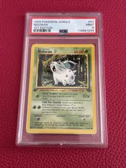 Pokemon TCG Jungle Nidoran 1st Edition 1999 Card #57/64 PSA 9 MINT WOTC TCG POP - Image 1