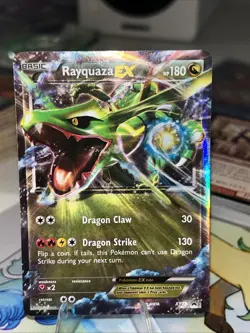 Pokemon TCG XY73 Rayquaza EX Black Star Promo Ultra Rare Holo Card LP Condition - Image 1