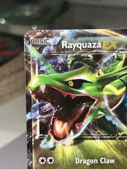 Pokemon TCG XY73 Rayquaza EX Black Star Promo Ultra Rare Holo Card LP Condition - Image 2