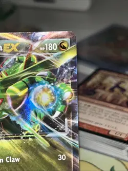 Pokemon TCG XY73 Rayquaza EX Black Star Promo Ultra Rare Holo Card LP Condition - Image 3