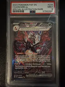 Charizard EX 2024 Pokemon PAF en 234 Special Illustration Rare PSA 9 - Image 1