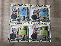 Pokemon Brilliant Stars 3-Pack Blisters Leafeon & Glaceon Set of 4 Sealed - Image 1