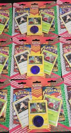 9 Sets! Pokemon- Snorlax, Morpeko & Applin, 2 Booster Packs And Coin In Each 820650809842 - Image 4