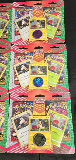 9 Sets! Pokemon- Snorlax, Morpeko & Applin, 2 Booster Packs And Coin In Each 820650809842 - Image 5
