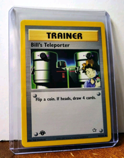 POKEMON BILL'S TELEPORTER 91/111 1ST EDITION TRAINER NEO GENESIS NEAR MINT - Image 3