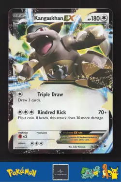 2014 Pokemon XY Flashfire 78/106 Kangaskhan EX - Image 1