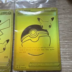 Pokemon Celebrations Pikachu V & PokeBall Gold Promos SWSH145 & SWSH146 - Sealed - Image 3