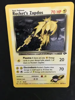Rocket's Zapdos - Gym Challenge - LP - FOIL - Pokemon TCG - Image 3