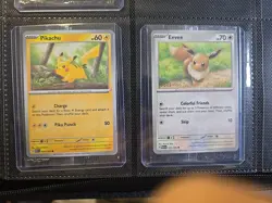 Pikachu Eevee 025/165 133/165 Pokemon Together 151 Poke Post Promo Sealed - Image 1