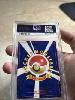 1998 Pokemon Japanese Gym The Rocket’s Trap Holo - PSA 8 NM-MT w/ Nice Swirl 🌀 - Image 4