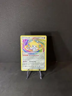 Pokemon TCG Jirachi 119/185 Amazing Rare Sword & Shield: Vivid Voltage NM - Image 1