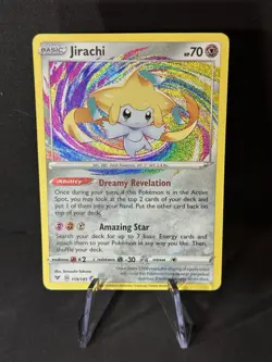 Pokemon TCG Jirachi 119/185 Amazing Rare Sword & Shield: Vivid Voltage NM - Image 4